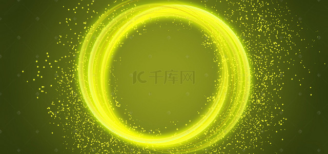 黄色科技几何背景图片_黄色科技粒子几何光圈关税背景