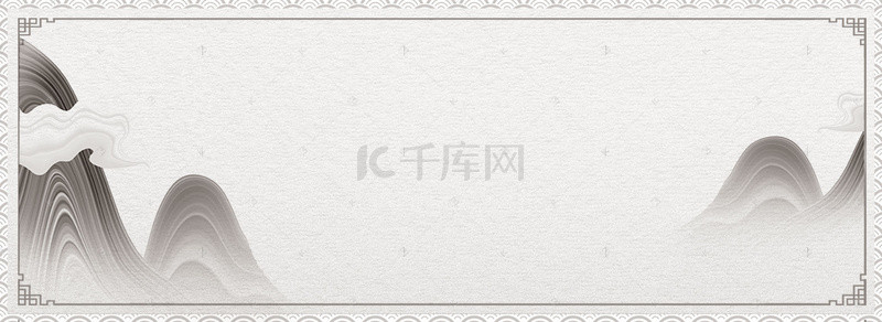 中国风手绘唯美背景图片_古风中国风banner背景