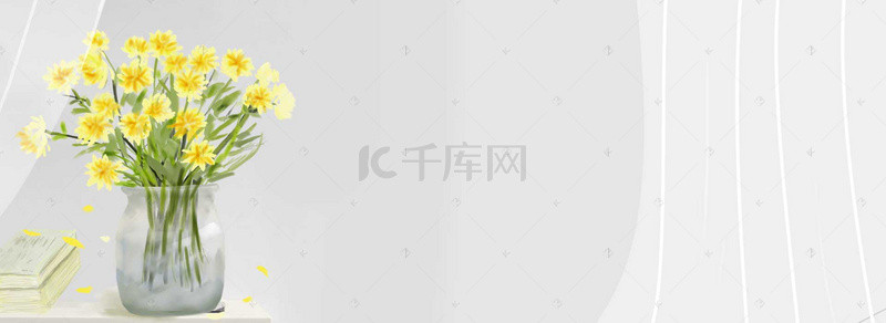 清新首页海报背景图片_天猫淘宝简约清新家装banner