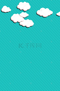 卡通棉花糖背景图片_矢量创意卡通层叠云层背景