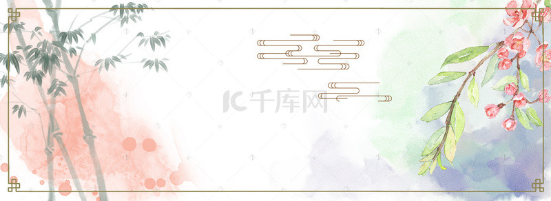 淘宝复古中国风彩色海报banner