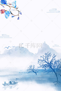 中国风水背景图片_中国风水墨山水装饰画