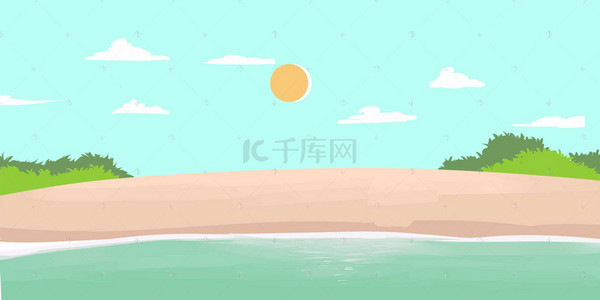 激情夏日促销海报背景素材