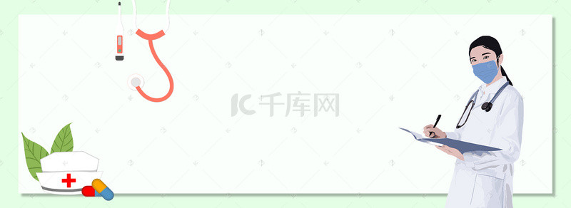 最美背景图片_护士节医疗广告Banner