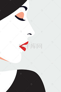 韩式美容微整形化妆品手绘H5背景素材