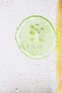 清新水果店海报背景图片_新鲜芦柑黄色清新水果促销海报
