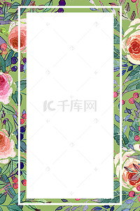 新品上市背景素材背景图片_水彩花朵春季新品上市海报背景素材