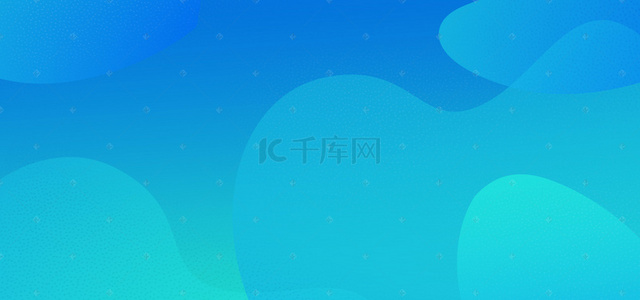 蓝色渐变不规则图形背景图片_蓝色渐变几何扁平简约背景banner