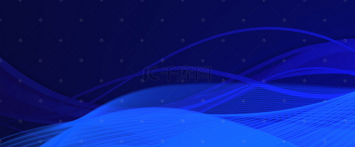 科技几何曲线背景图片_蓝色科技几何曲线线条背景