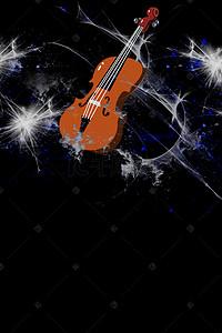 演奏背景图片_彩色梦幻炫光光芒小提琴音乐演奏背景素材