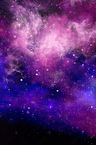 紫色梦幻海报背景背景图片_梦幻星空背景
