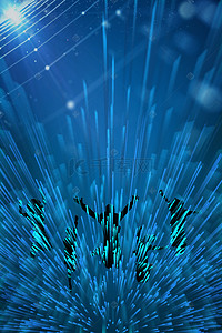 蓝色科技创新海报背景图片_蓝色科技创想未来技术
