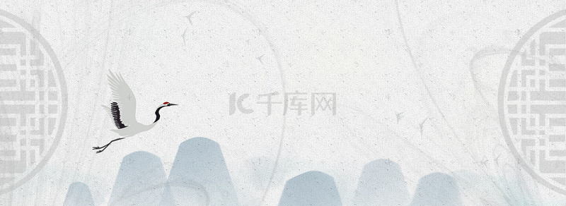 中国风烟雾烟雾背景图片_古风水墨中国风简约banner