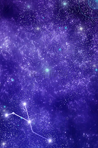十二星座之巨蟹座背景图片_简约梦幻十二星座之巨蟹座星空背景