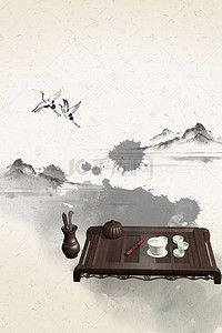 品牌文化背景图片_紫砂壶茶壶文化宣传海报背景素材