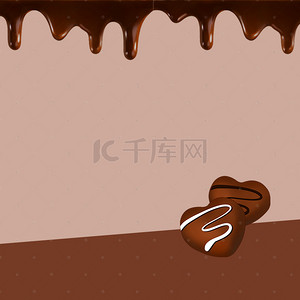 简约巧克力食品促销PSD分层主图背景素材