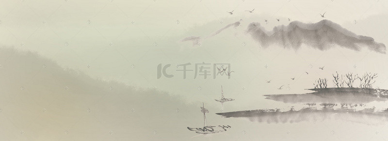 banner清明背景图片_清明节复古中国风电商banner