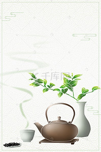 中国传统云背景图片_中国传统茶文化海报背景素材