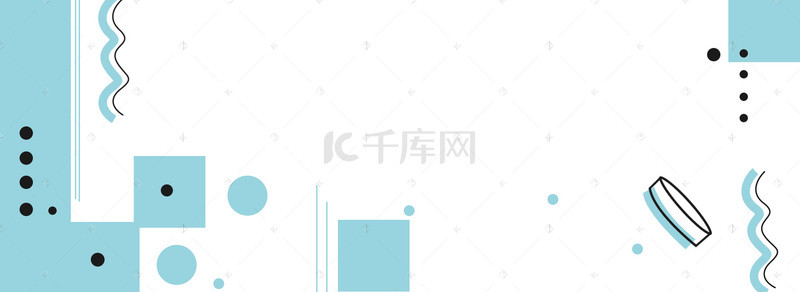 冬季扁平化小清新蓝色海报banner