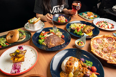 美食白天西餐西餐拍摄摄影图配图