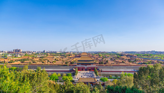 北京夏天故宫紫禁城旅行摄影图配图