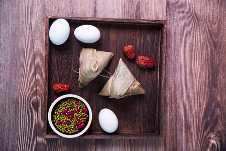 端午节粽子端午美食粽子美食传统节日摄影图配图