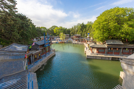 大气摄影图摄影照片_北京夏天地标颐和园皇家园林摄影图配图