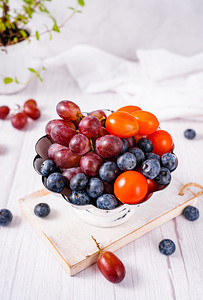 新鲜健康鲜果拼盘水果摄影图配图