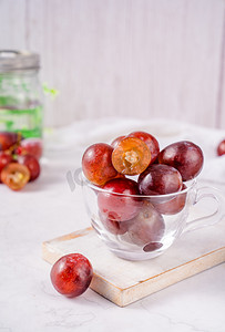美食水果新鲜葡萄鲜果摄影图配图