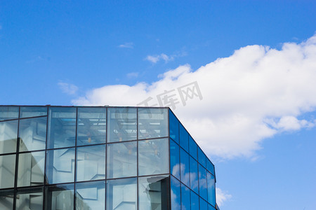 城市建筑玻璃幕墙摄影图