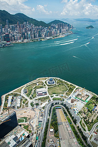 香港旅游摄影照片_香港维多利亚港摄影图