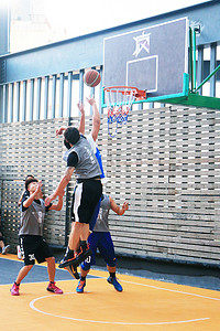体育篮球摄影照片_篮球投篮运动