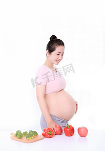 孕妇饮食营养减肥休闲摄影图配图