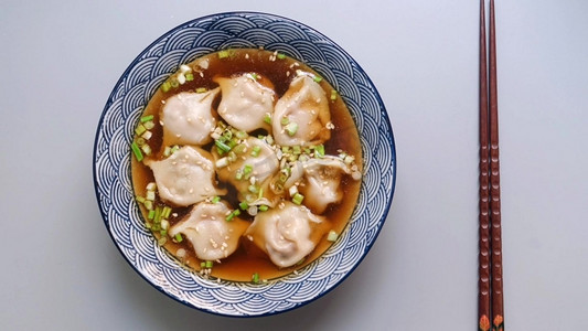 淘宝主图摄影照片_饺子馄饨特写高清实拍