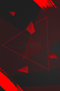 黑红背景图片_简约大气黑红几何图形背景