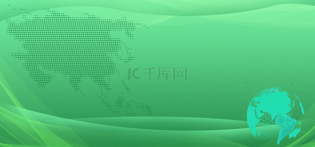 中式桌牌背景图片_绿色科技PPT简约海报背景
