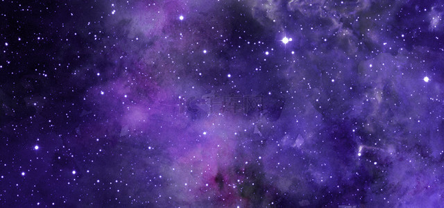 紫色宇宙星空背景图片_简约紫色渐变宇宙星空溶图banner背景