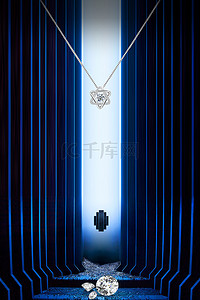 珠宝项链海报背景图片_钻石珠宝海报背景5