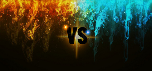 对决光背景图片_比赛对决vs火焰光效背景