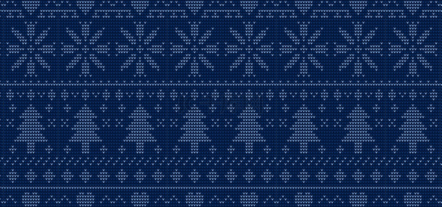 蓝色圣诞节针织底纹背景素材
