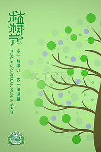 简约绿色312植树节爱护环境宣传背景