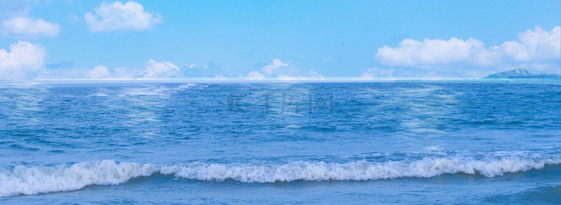 蓝天海洋背景背景图片_大气大海海洋合成背景