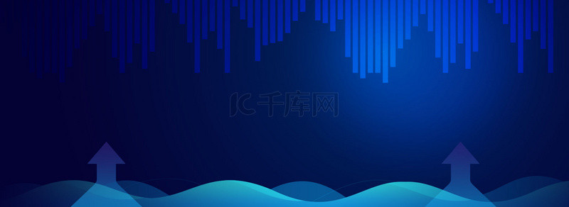 几何曲线素材背景图片_蓝色科技几何banner背景素材