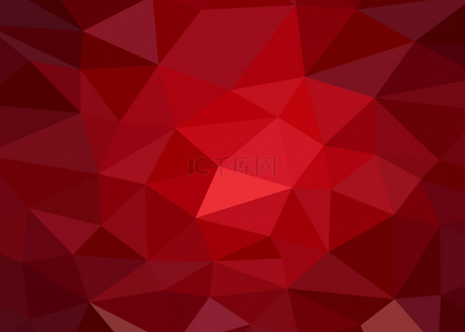 红色菱形背景背景图片_红色低多边形商务背景