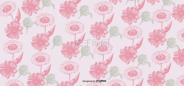 碎花连衣裙背景图片_夏季连衣裙粉色小碎花植物花纹pattern