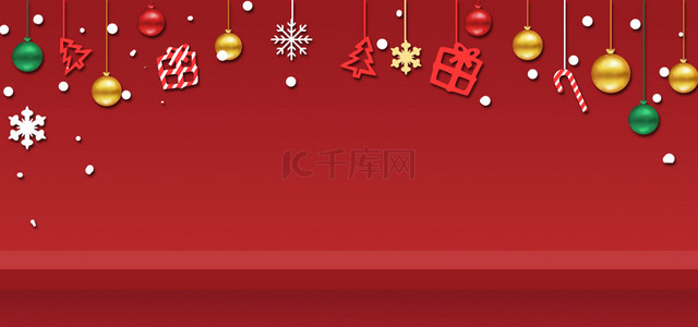 橱窗背景图片_卡通圣诞装饰橱窗海报背景