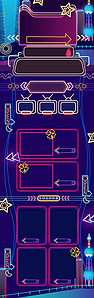 电商首模板背景图片_聚划算手绘霓虹灯电商淘宝首页