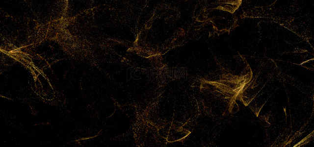 黑金粒子背景背景图片_大气金色粒子背景