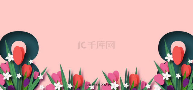 三八妇女节背景图片_三月妇女节和母亲节粉红色的花朵背景