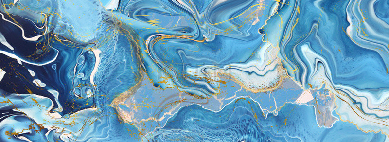 大理石流体背景图片_蓝色抽象金粉大理石背景蓝金